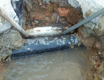 满城区测漏水之水管漏水